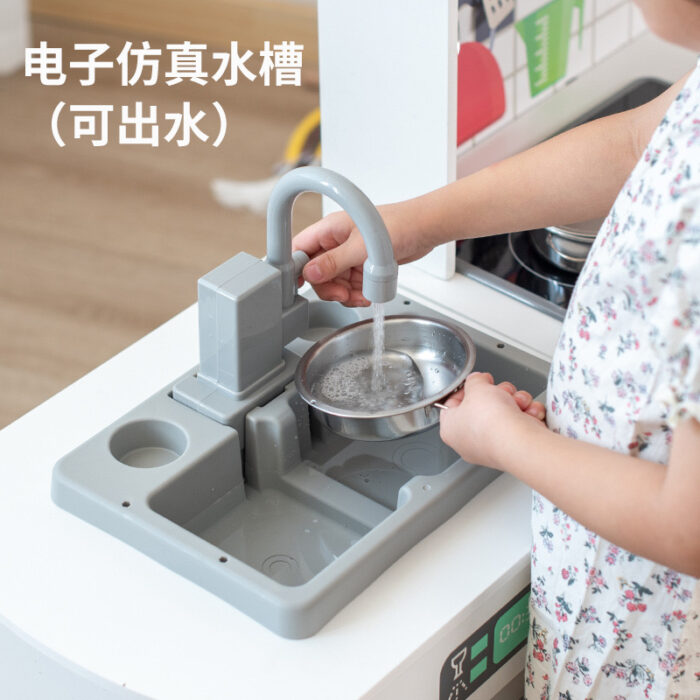 Wooden Kitchen -  Grey with Fridge - Image 9