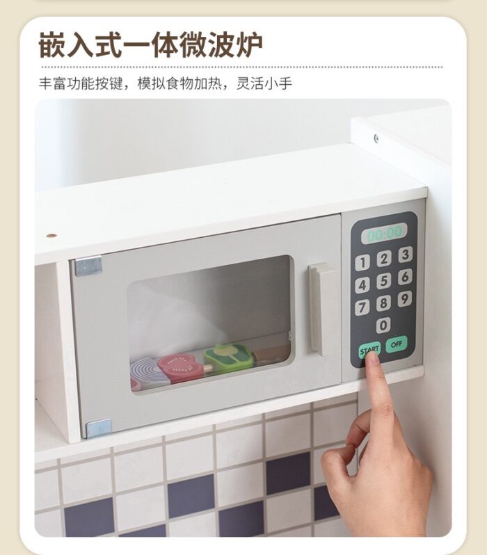 Wooden Kitchen -  Grey with Fridge - Image 8