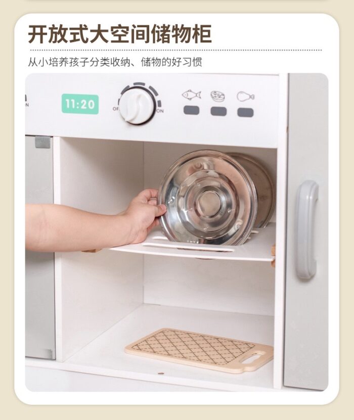Wooden Kitchen -  Grey with Fridge - Image 6