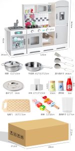 Wooden Kitchen - Grey with Fridge - Image 2