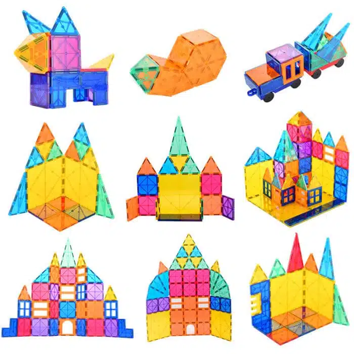 Rainbow Magnetic Tiles 48 - Image 3