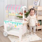 White Ice Cream Wooden Carriage