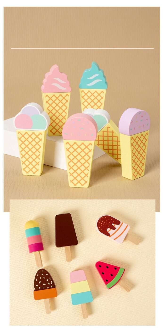 White Ice Cream Wooden Carriage - Image 4