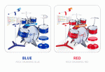Baoli Jazz Drums - Blue - Image 9