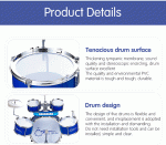 Baoli Jazz Drums - Blue - Image 10
