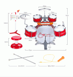 Baoli Jazz Drums - Blue - Image 4