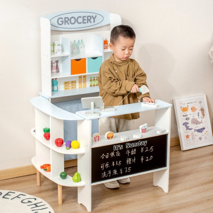 IMG-3158 Grocery Wooden Stand - Image 1
