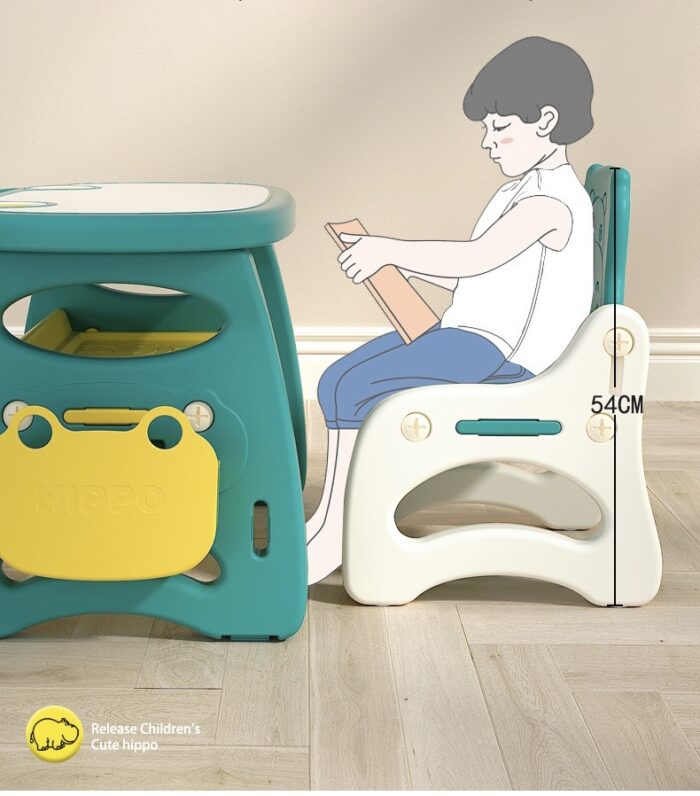 Table Hippo with 1 Chair - Green - Image 4
