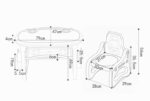 Table Hippo with 1 Chair - Blue - Image 3