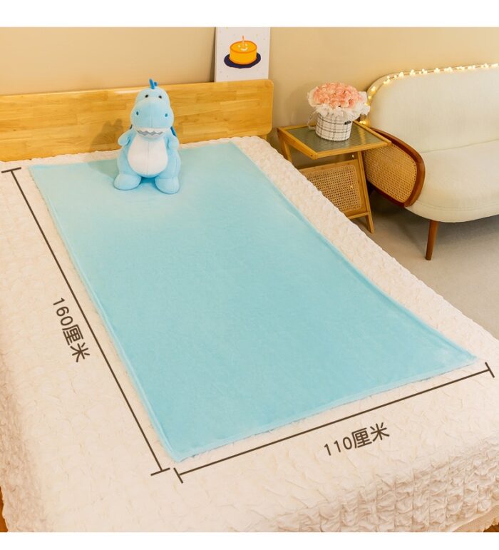 Plush Toy with Blanket - Green Dino - Image 2