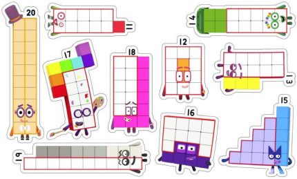 Number Blocks Stickers