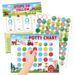 Toilet Potty Training Stickers - Random Design - Image 4