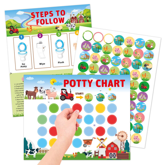 IMG_3070 Toilet Potty Training Stickers - Random Design - Image 4