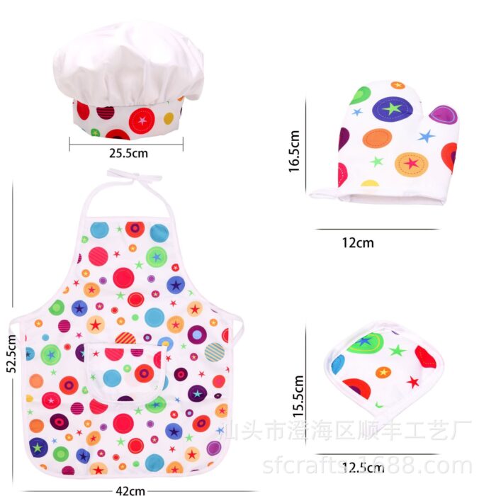 IMG_6020 Costume Chef - Stars Apron Set - Image 6