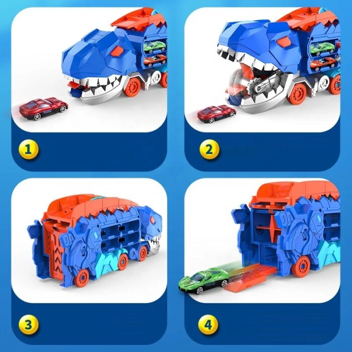 Dino Chomp & Track - Blue & Orange - Image 2