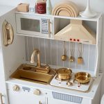Wooden Kitchen - White with Cooler - Writing Board & Light - Image 3