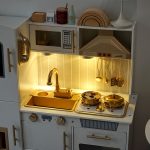 Wooden Kitchen - White with Cooler - Writing Board & Light - Image 5