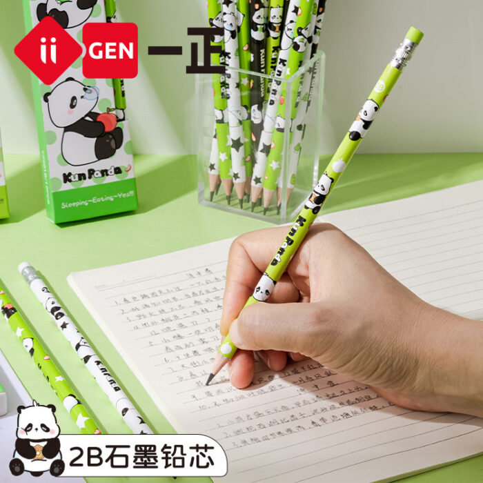 Pencil Pack of 12 - Panda - Image 3