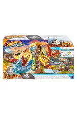 Hot Wheels Racer Verse Jurassic World Blue's Raptor Rush Track - Image 2