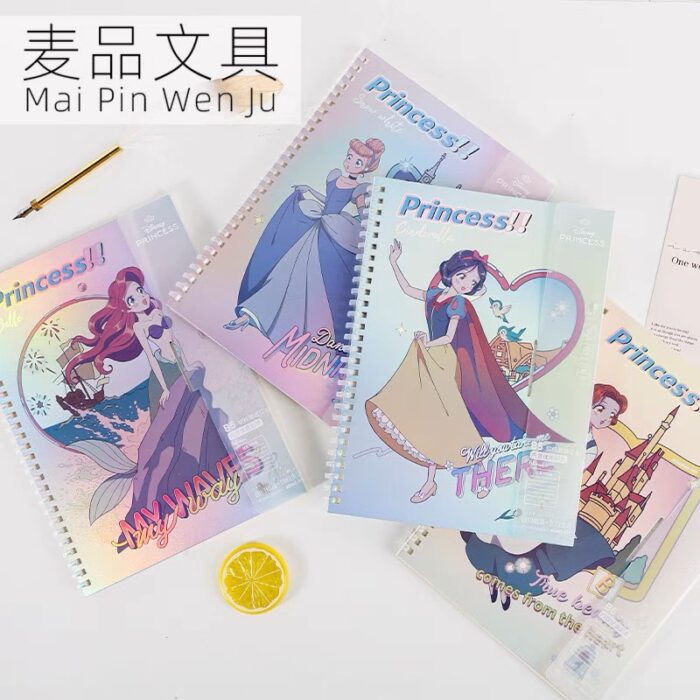 Copy Book Lined- with Spiral  Bond- Disney Princess - Random Design - Image 2