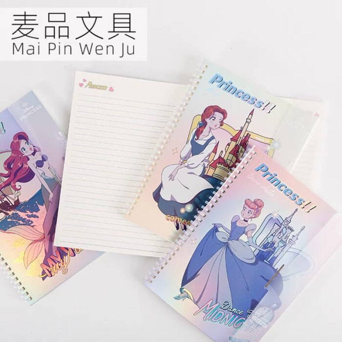 Copy Book Lined- with Spiral  Bond- Disney Princess - Random Design - Image 3