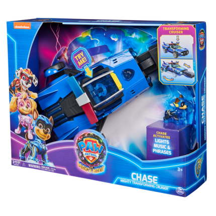 Paw Patrol -Chase - Mighty Transforming Cruiser