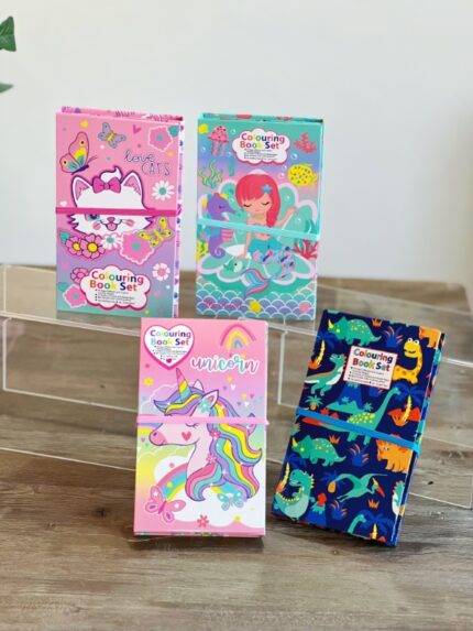 Colouring Book Set- Dino