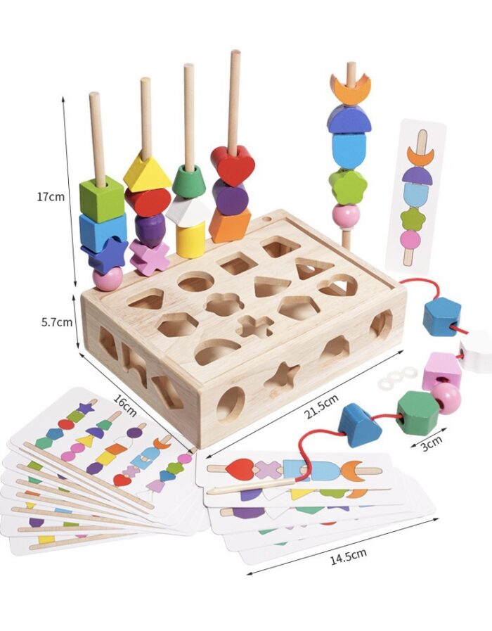 Montessori Pattern & Sorting Box - Shape Matching Set - Image 4