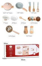 Wooden Kitchen - Pink with Coffee Machine & Laundry - Image 3