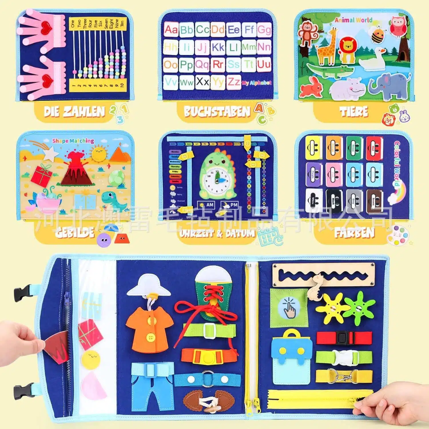 Busy Me Book - Blue Dino - Image 1
