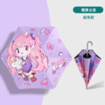 Umbrella - Purple Girl with Unicorn