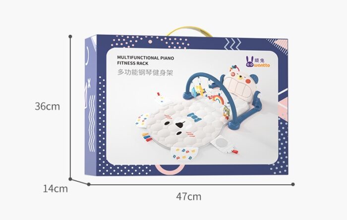 Multifunctional Toddler Piano Fitness Rack & Mat - Image 4