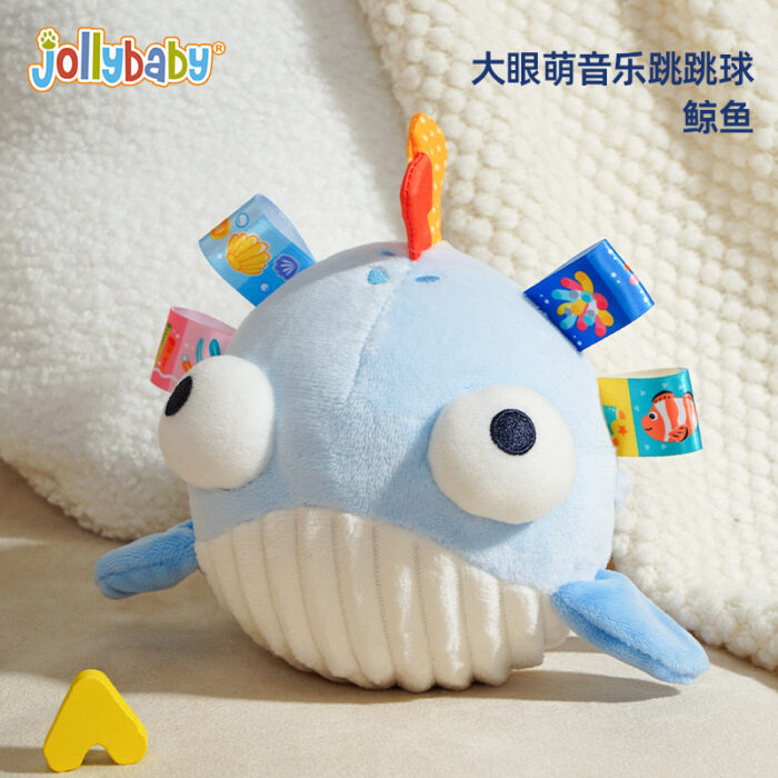 Jolly Baby - Soft Rattle - Round  Animal -  Random Color - Image 7