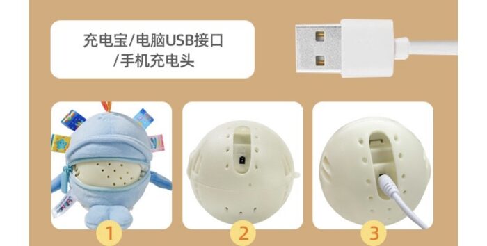 Jolly Baby - Soft Rattle - Round  Animal -  Random Color - Image 6