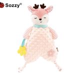 Sozzy - Soft Teether Rattle - Big Animal -  Random Color