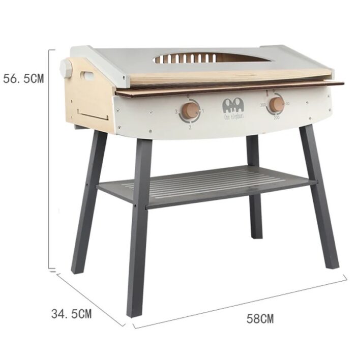 BBQ Grill - White & Grey - Image 10
