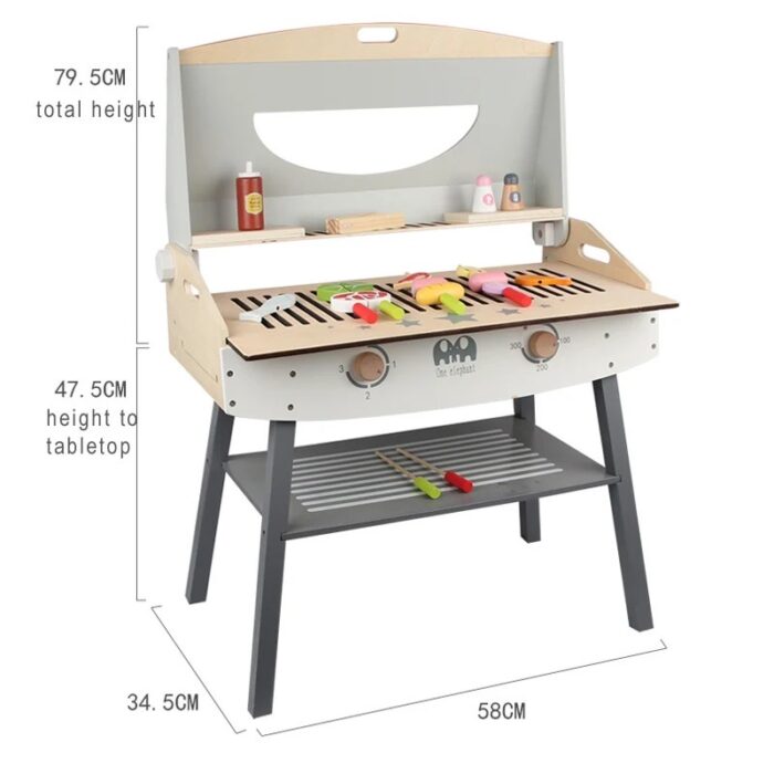 BBQ Grill - White & Grey - Image 9