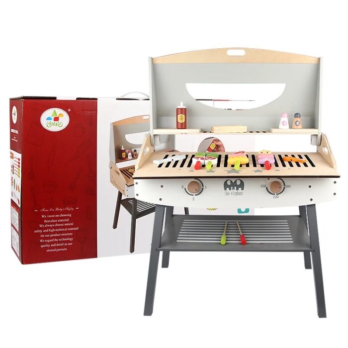 BBQ Grill - White & Grey - Image 5