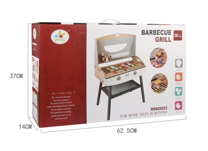BBQ Grill - White & Grey - Image 2