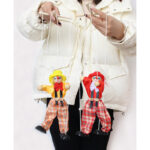 Puppet Vintage - Marionette  Pull String - Random Color