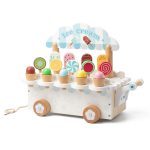 Wooden Ice Cream Truck Combination - White