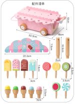 Wooden Ice Cream Truck Combination - White - Image 5