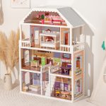 Doll House - Wooden White 4 Stories