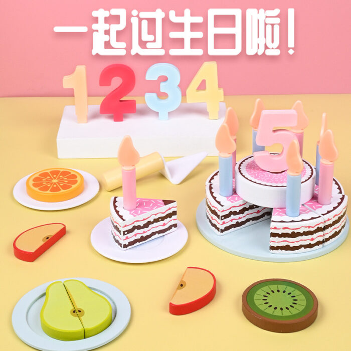 Birthday Cake With Numbers - Wooden - Image 4