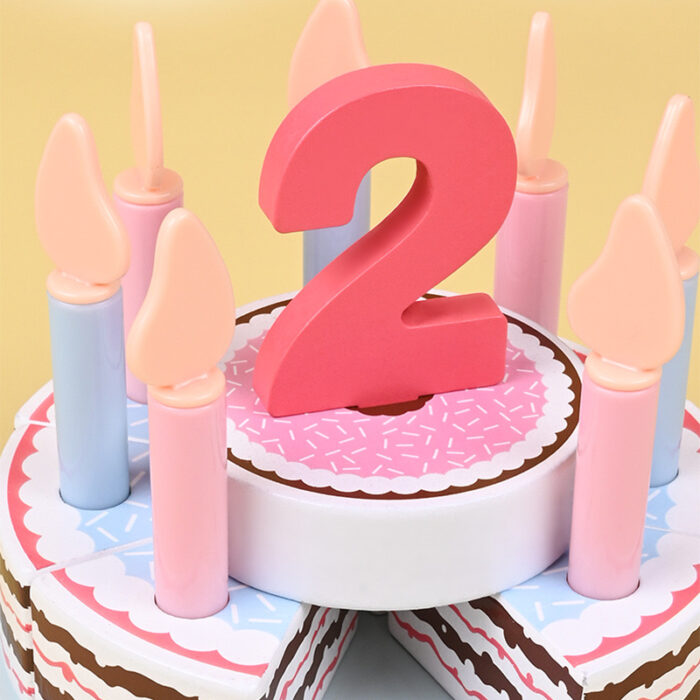 Birthday Cake With Numbers - Wooden - Image 6