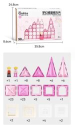 Onshine Dream Castle Magnetic Tiles - 98 Pcs - Image 6