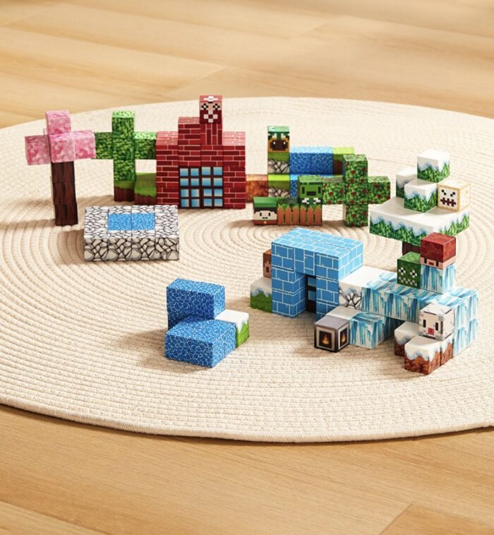 Onshine Mine Craft Magnetic Play World - Forest Adventure 102 Pcs - Image 3