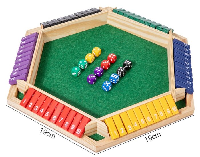 IMG_3171 Shut The Box Wooden Dice For 6 Players - Image 3