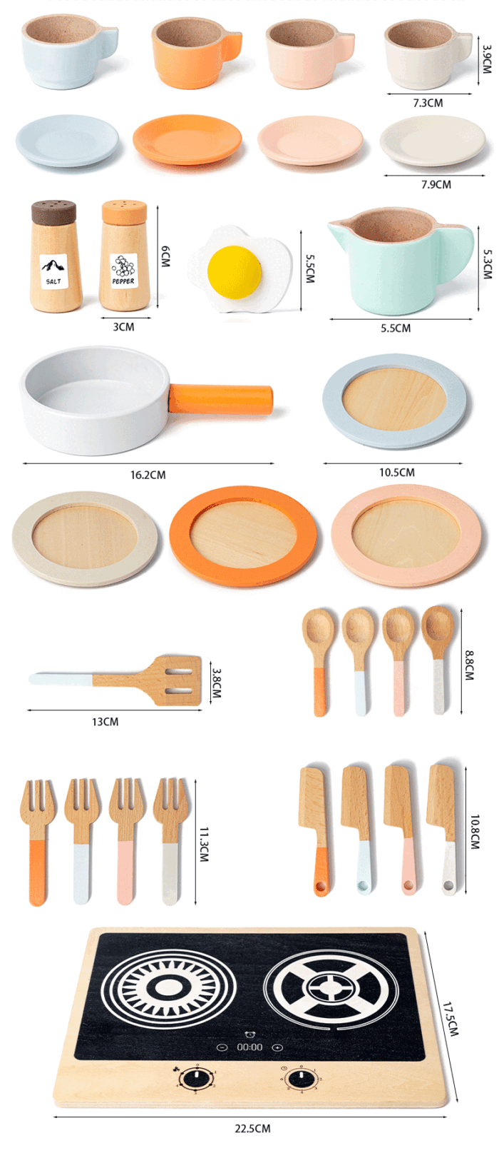 Afternoon Tea Kitchen Wooden Set - Image 3