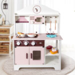 Wooden Kitchen - Light Pink